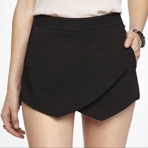 Express Asymmetric Black Skort